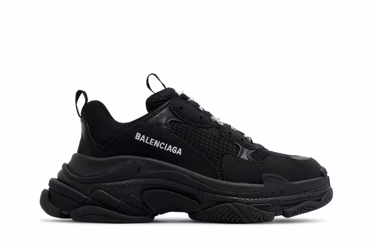 Balenciaga Women's Triple S Black, view 2