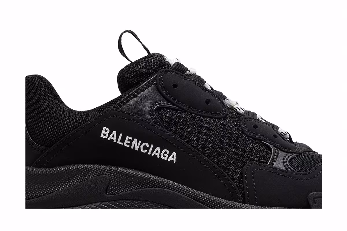 Balenciaga Women's Triple S Black, view 3
