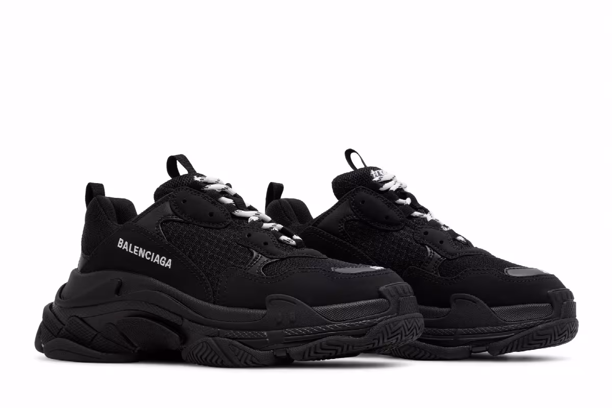 Balenciaga Women's Triple S Black, view 9