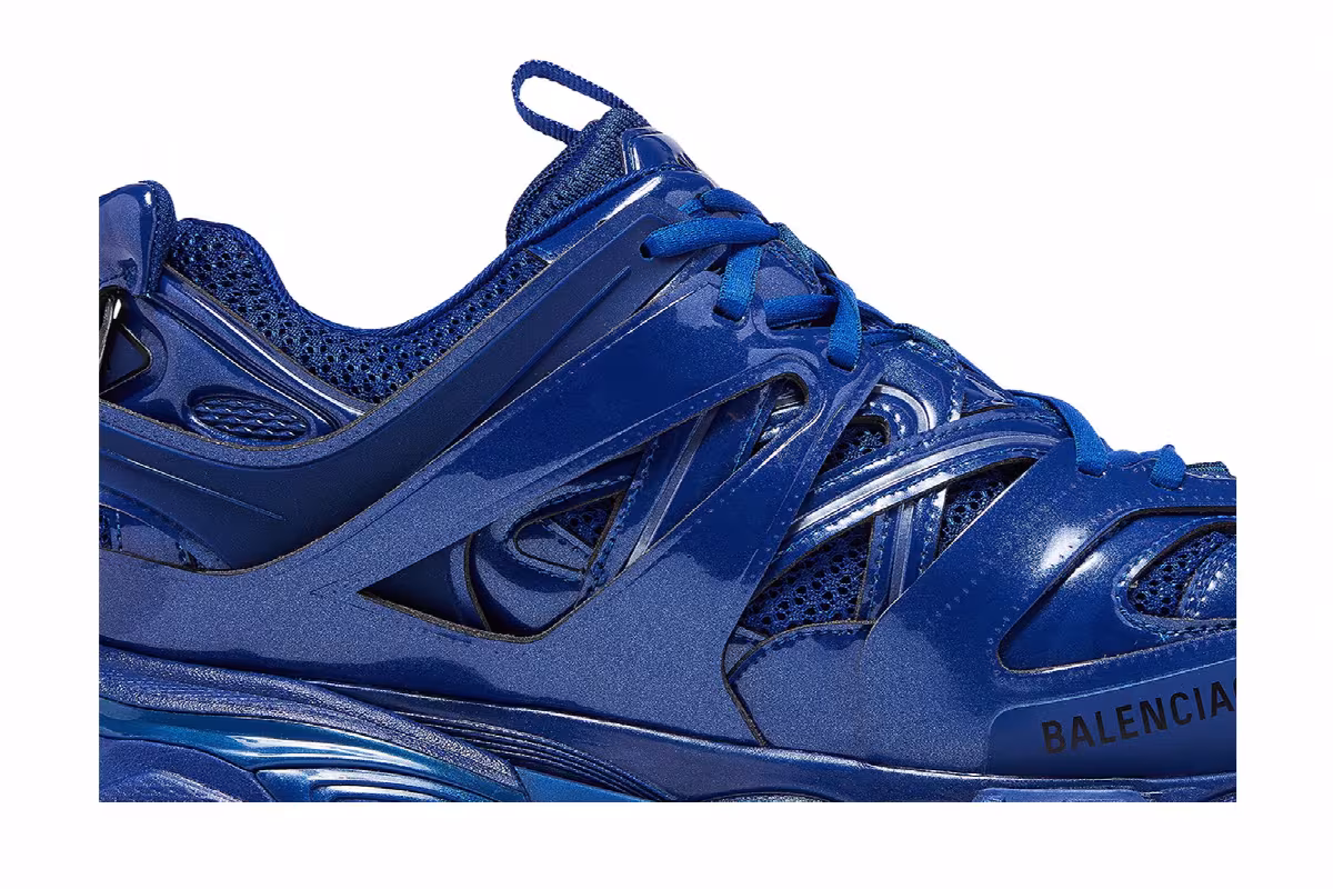 Balenciaga Track Sneaker Metallic Indigo, view 3