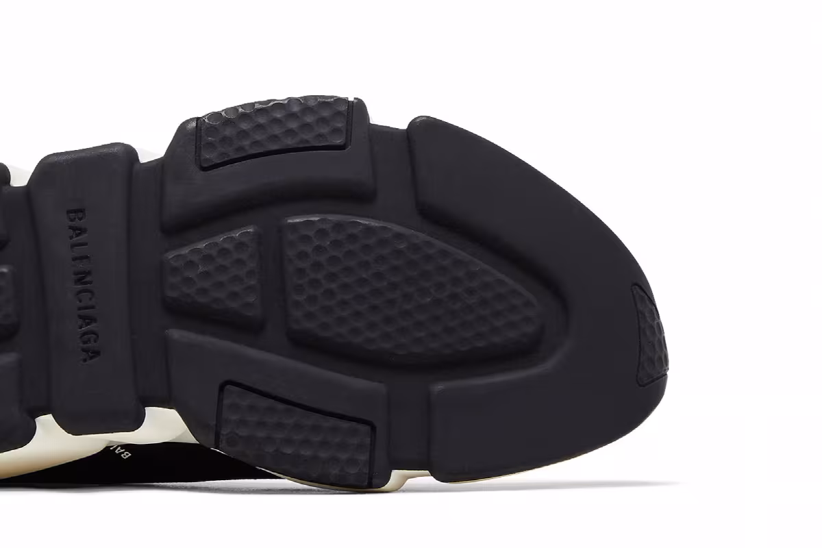 Balenciaga Women's Speed Trainer Black White, view 6