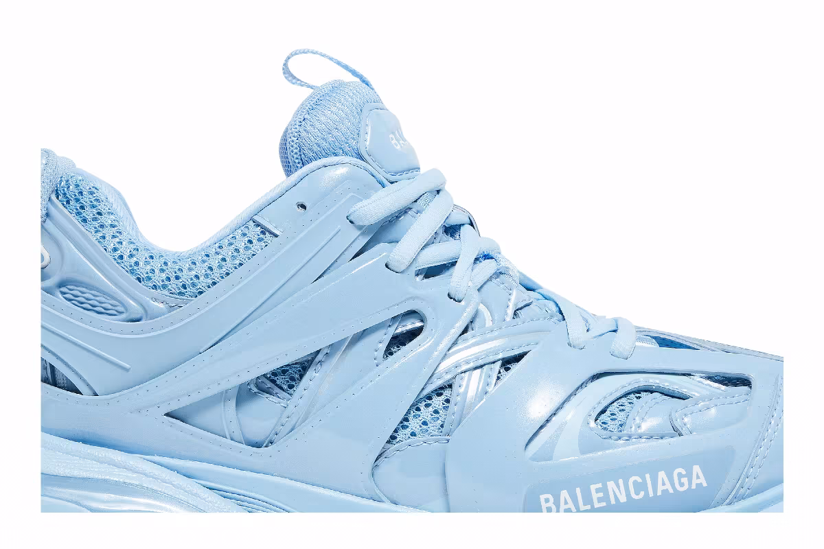 Balenciaga Women's Track Sneaker Metallic Indigo, view 3