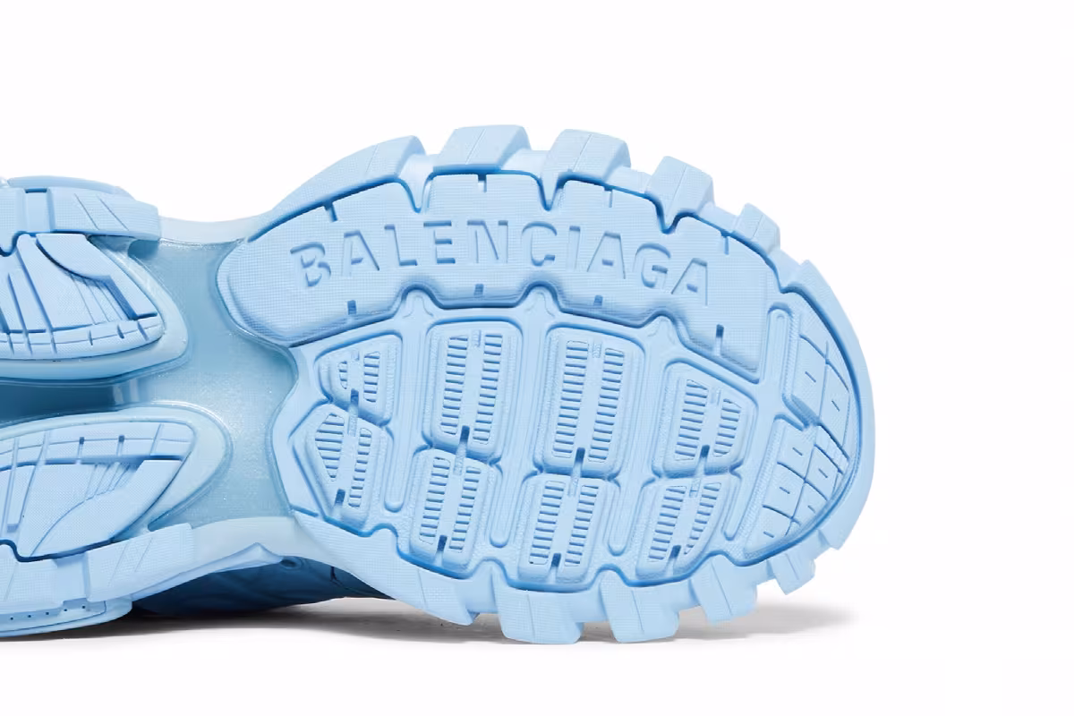 Balenciaga Women's Track Sneaker Metallic Indigo, view 6