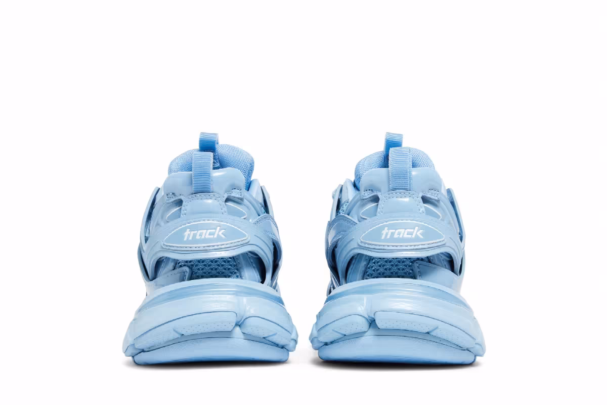 Balenciaga Women's Track Sneaker Metallic Indigo, view 7