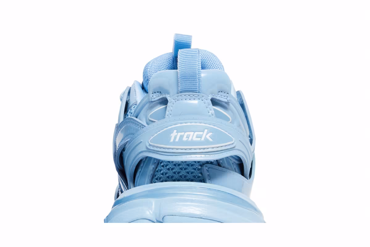 Balenciaga Women's Track Sneaker Metallic Indigo, view 8