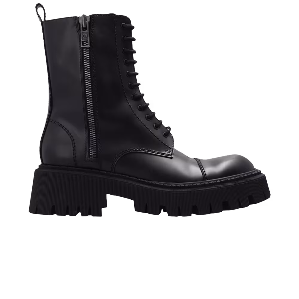 Balenciaga Women's Tractor Bootie Black