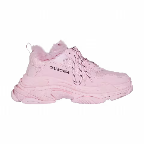 Balenciaga Wmns Triple S Sneaker 'Fake Fur - Pink'