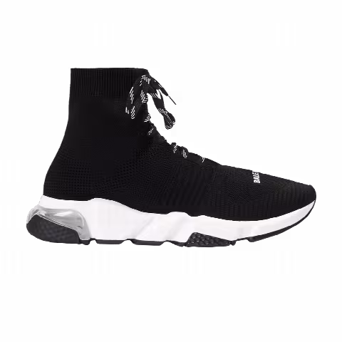 Balenciaga Speed Lace-Up Clear Sole 'Black White'