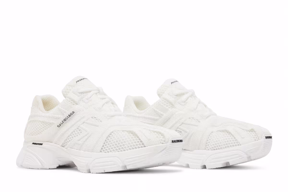 Balenciaga Phantom Sneaker White Mesh, view 9