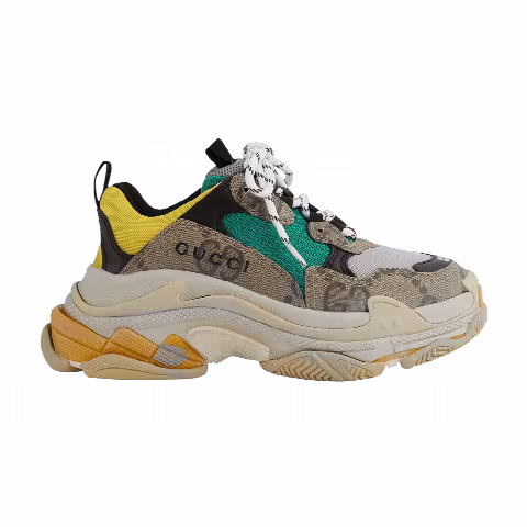 Gucci x Balenciaga Wmns Triple S 'The Hacker Project - Beige Yellow'