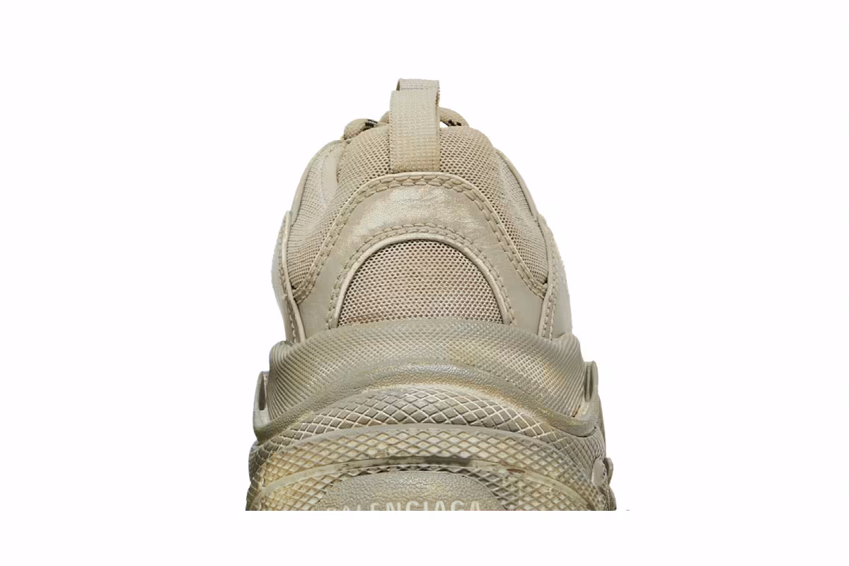 Balenciaga Women's Triple S Sneaker Light Beige Faded, view 8