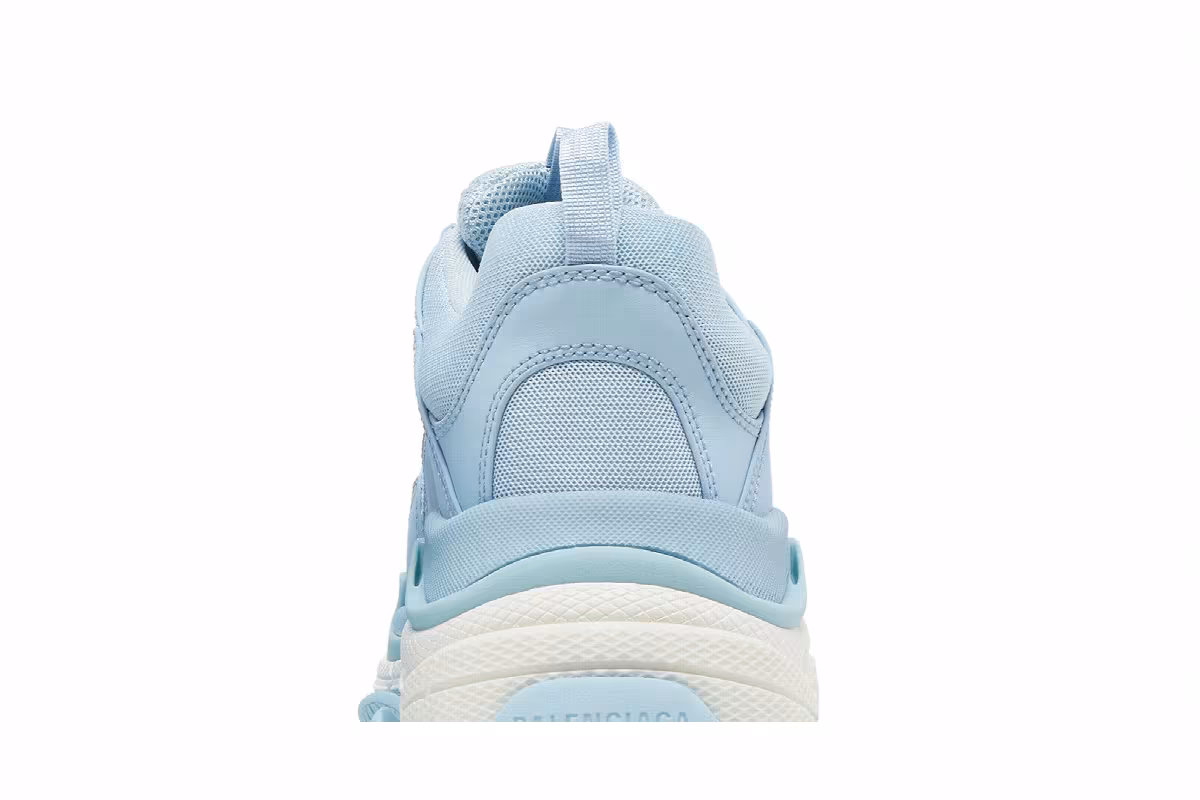Balenciaga Triple S Sneaker Allover Logo - Light Blue, view 8