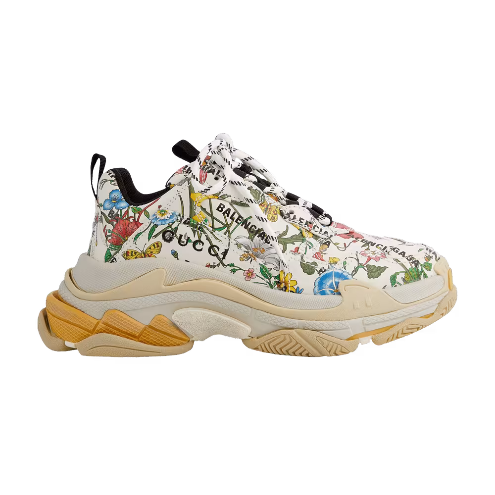 Gucci x Balenciaga Women's Triple S Sneaker The Hacker Project - Floral