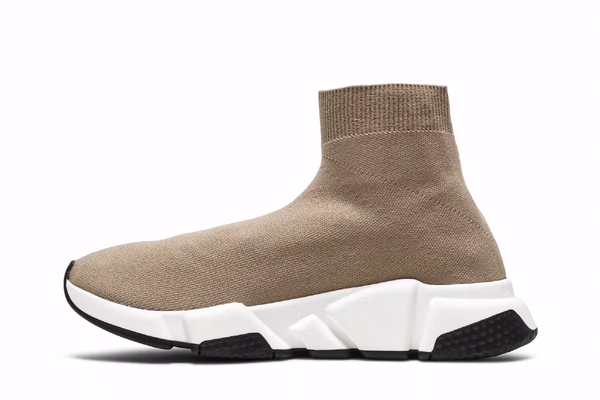 Balenciaga Women's Speed Trainer Beige White, view 4