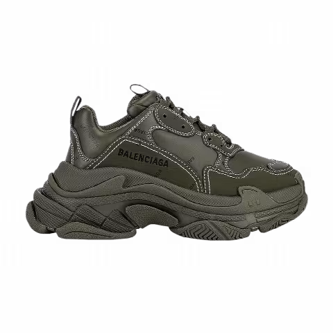Balenciaga Wmns Triple S Sneaker 'Allover Logo - Khaki'