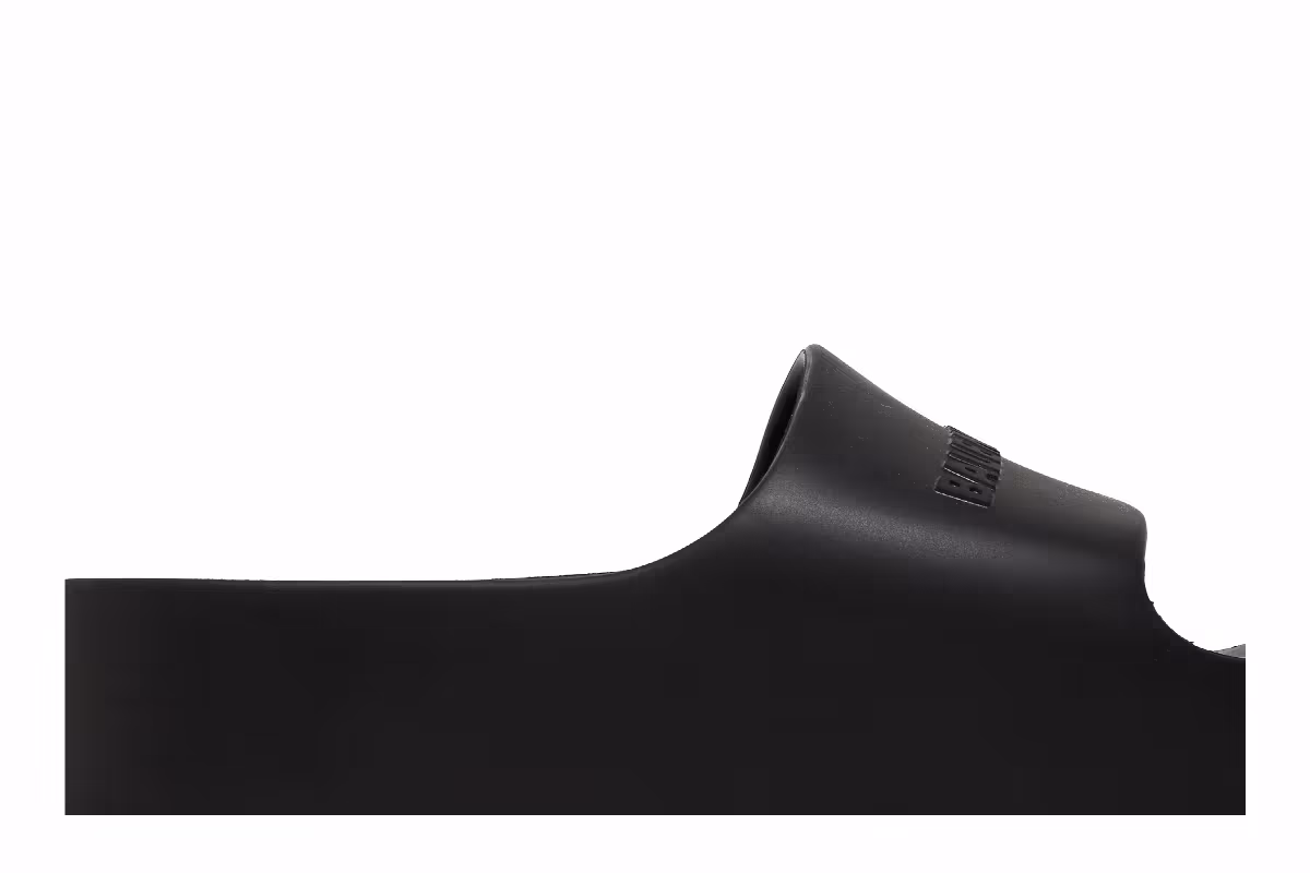 Balenciaga Women's Chunky Slides Black, view 3