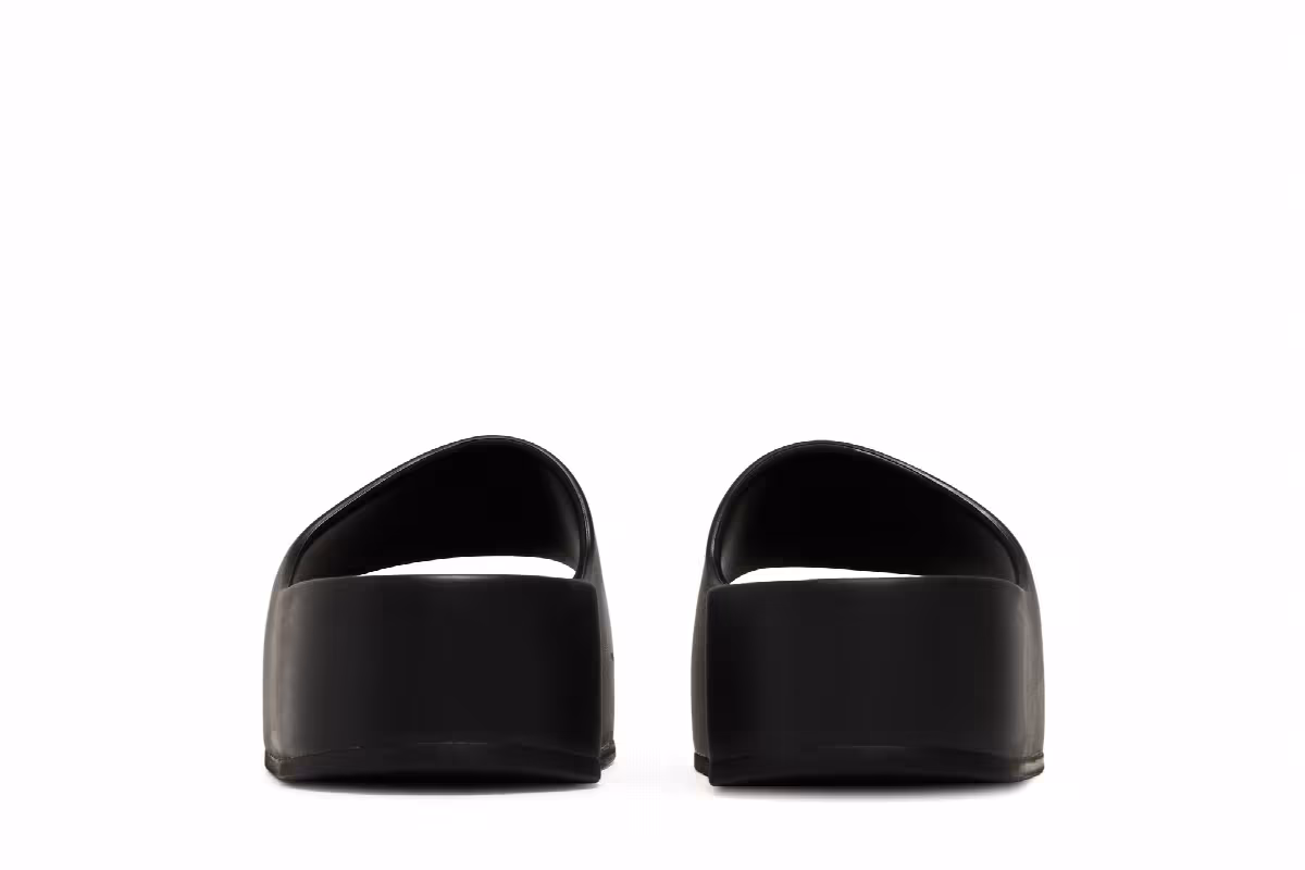Balenciaga Women's Chunky Slides Black, view 7