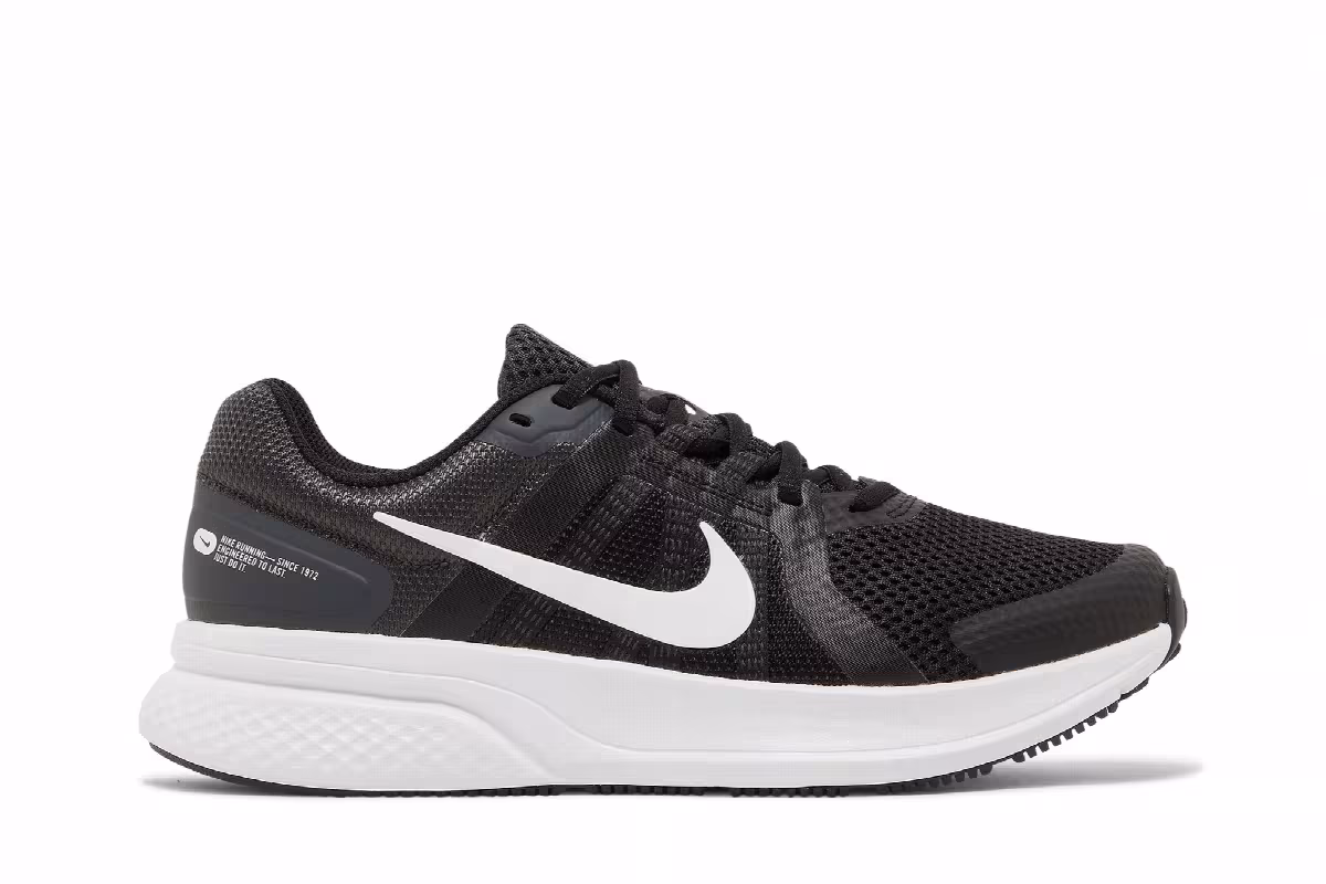 Nike Women's Run Swift 2 Black White, view 2