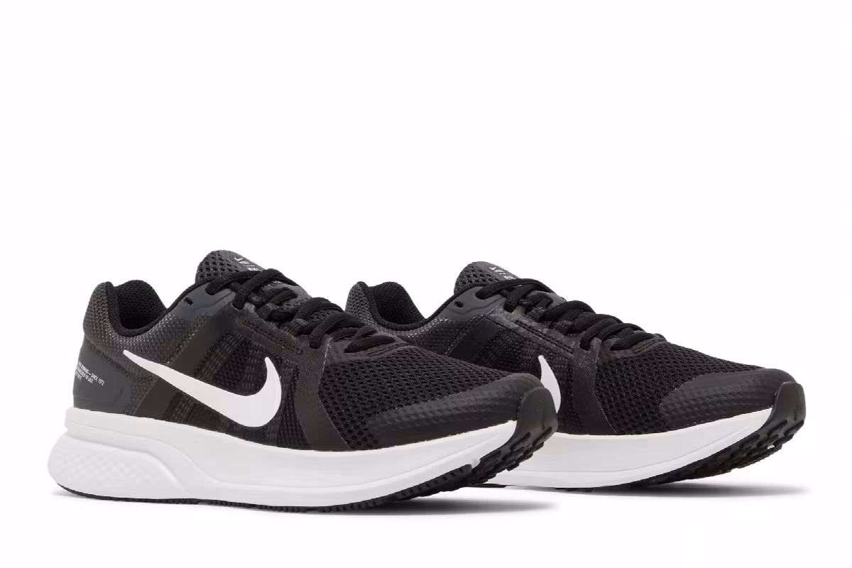 Nike Women's Run Swift 2 Black White, view 9