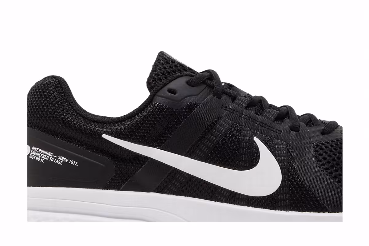 Nike Run Swift 2 Black White, view 3