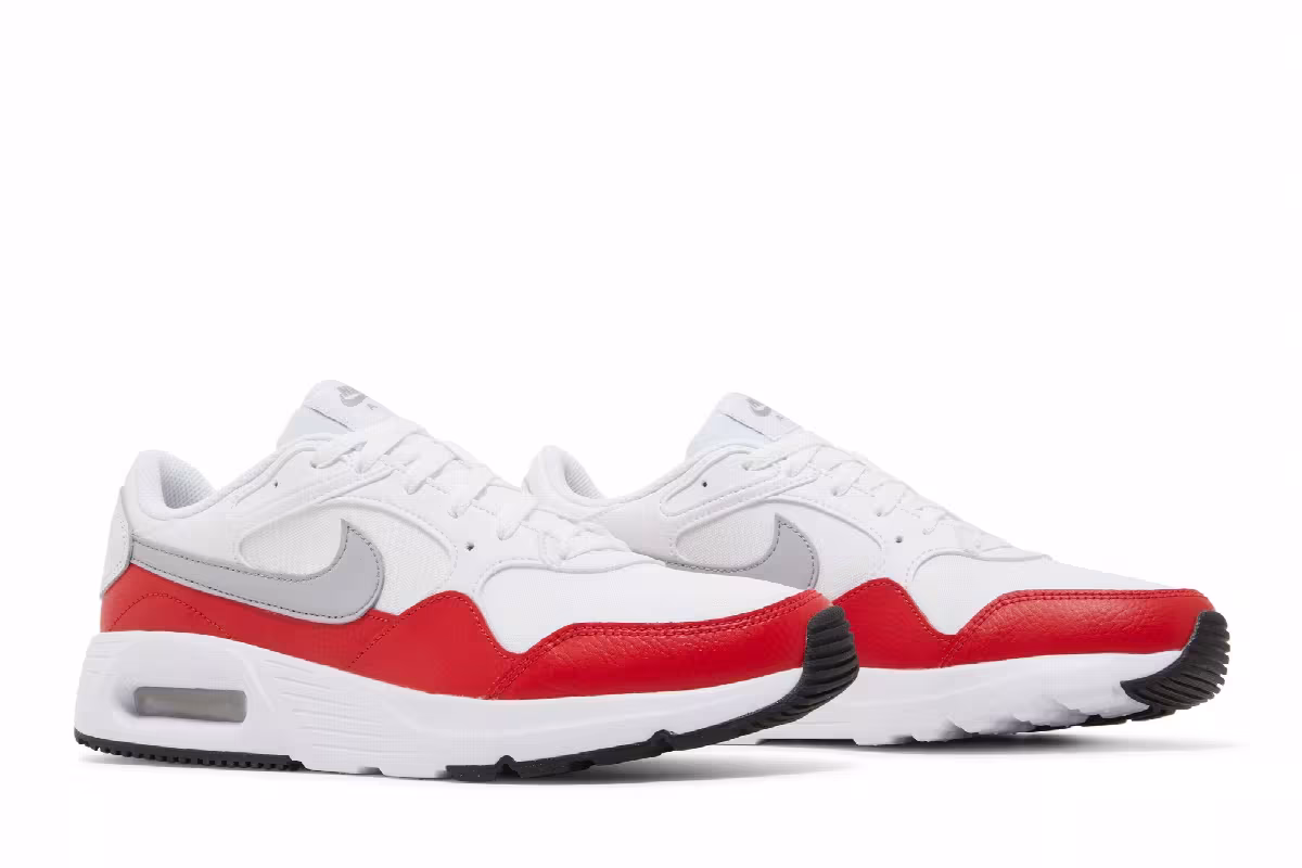 Nike Air Max SC White University Red, view 9
