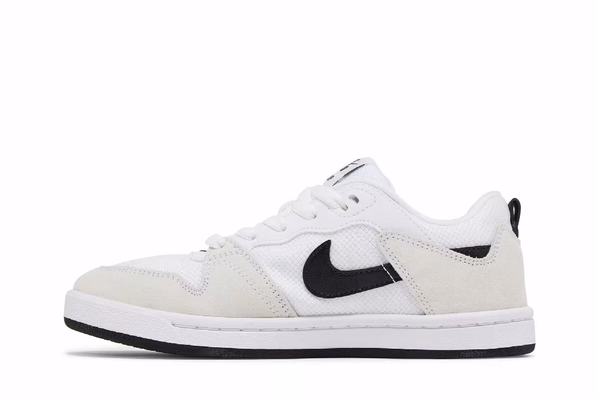 Nike Alleyoop SB GS White Black, view 4