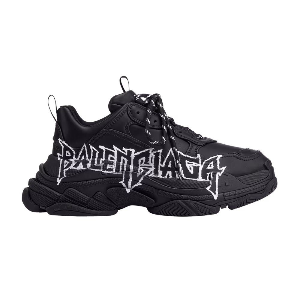 Balenciaga Triple S Sneaker DIY Metal - Black White