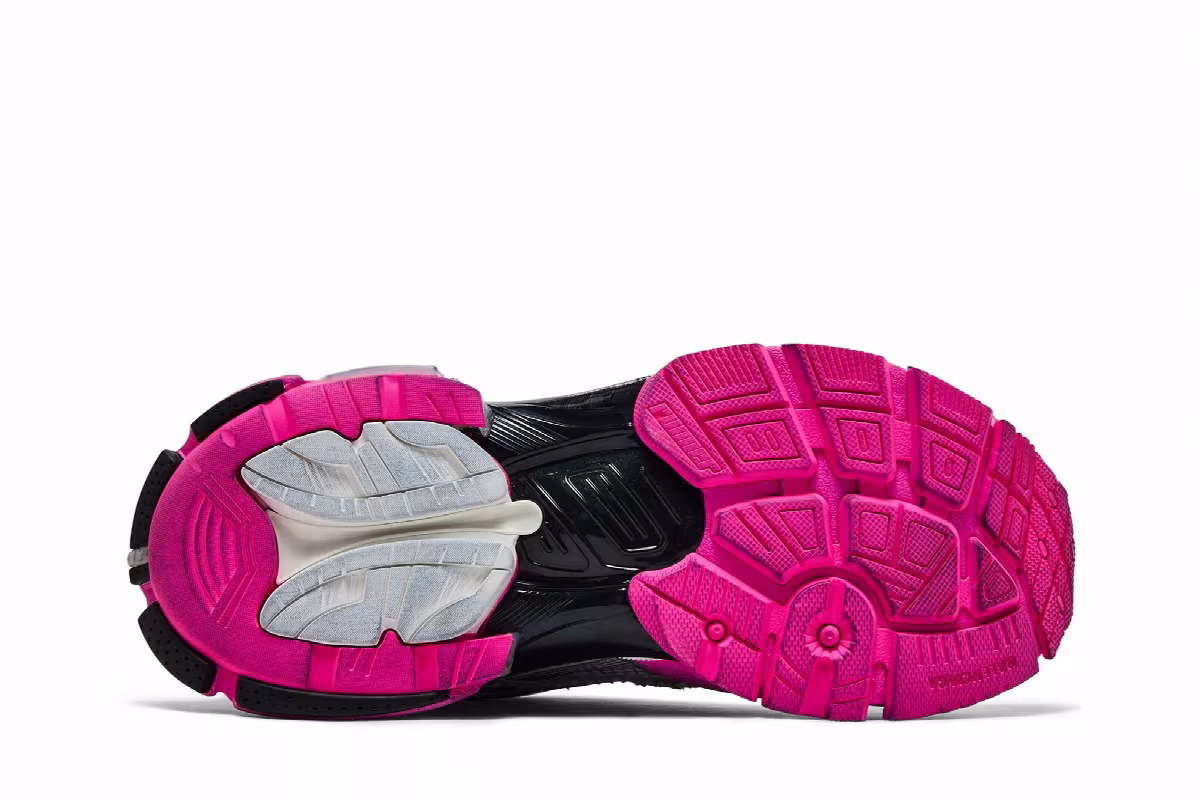 Balenciaga Women's Runner Sneaker Gradient - White Pink Black, view 5