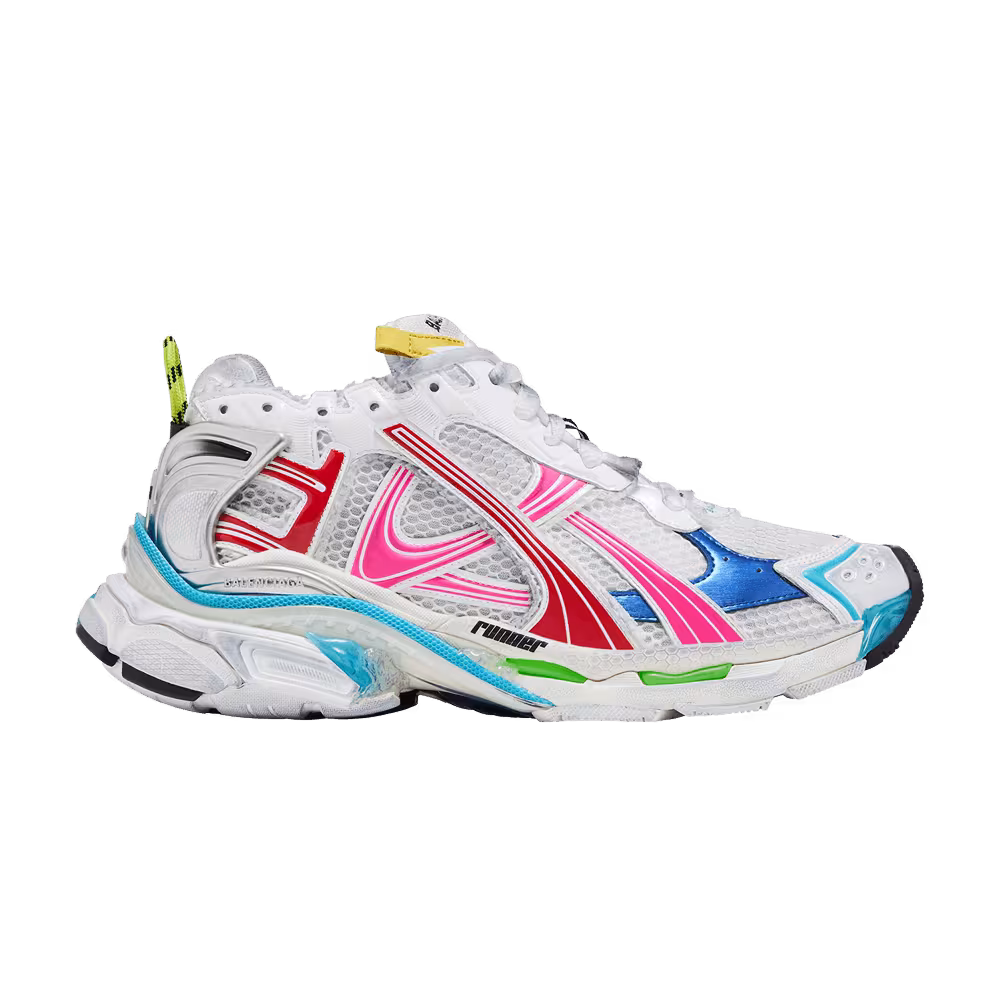 Balenciaga Runner Sneaker Worn-Out - White Multi-Color