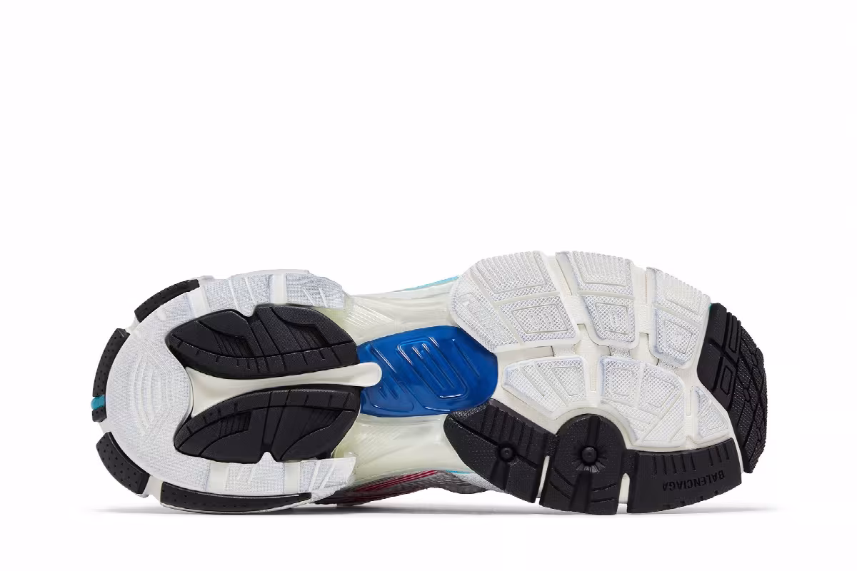Balenciaga Runner Sneaker Worn-Out - White Multi-Color, view 5