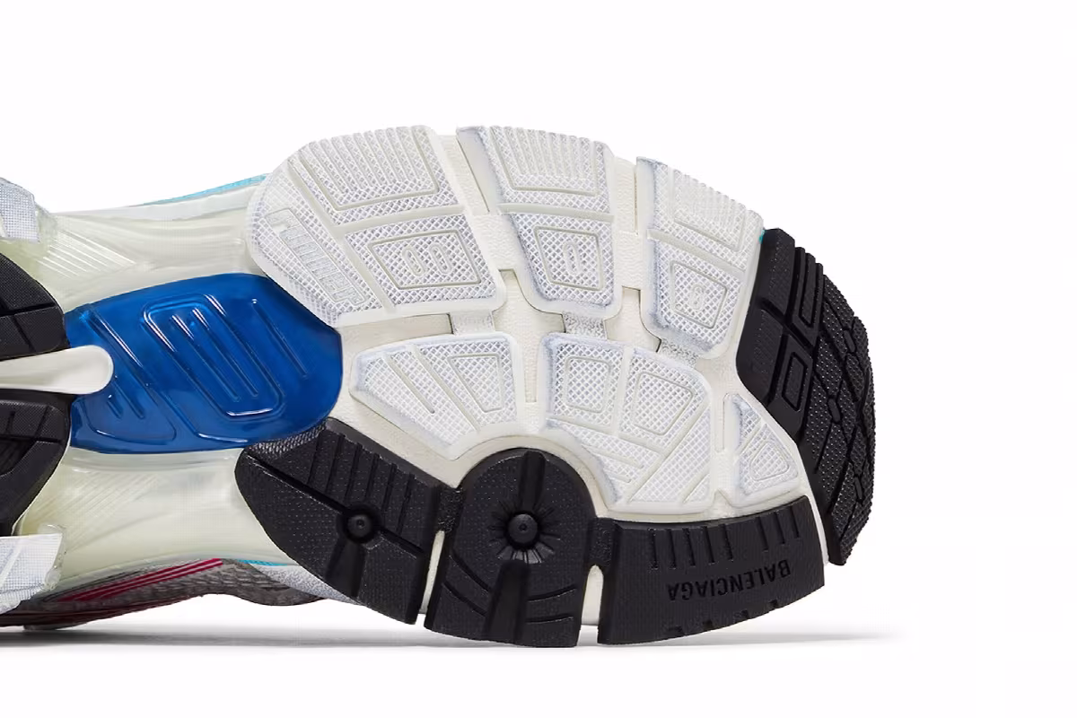 Balenciaga Runner Sneaker Worn-Out - White Multi-Color, view 6