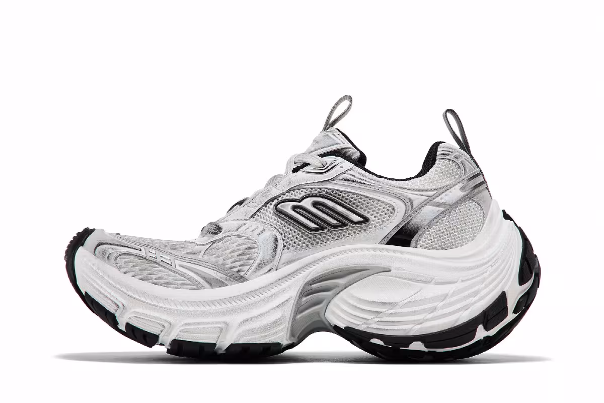 Balenciaga 10XL Sneaker White Grey, view 4