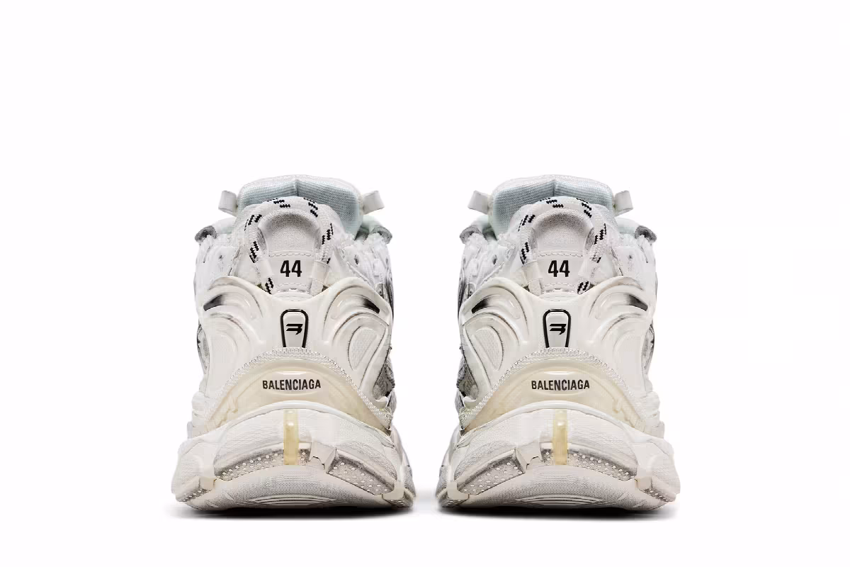 Balenciaga Runner Sneaker Gradient - White Black, view 7
