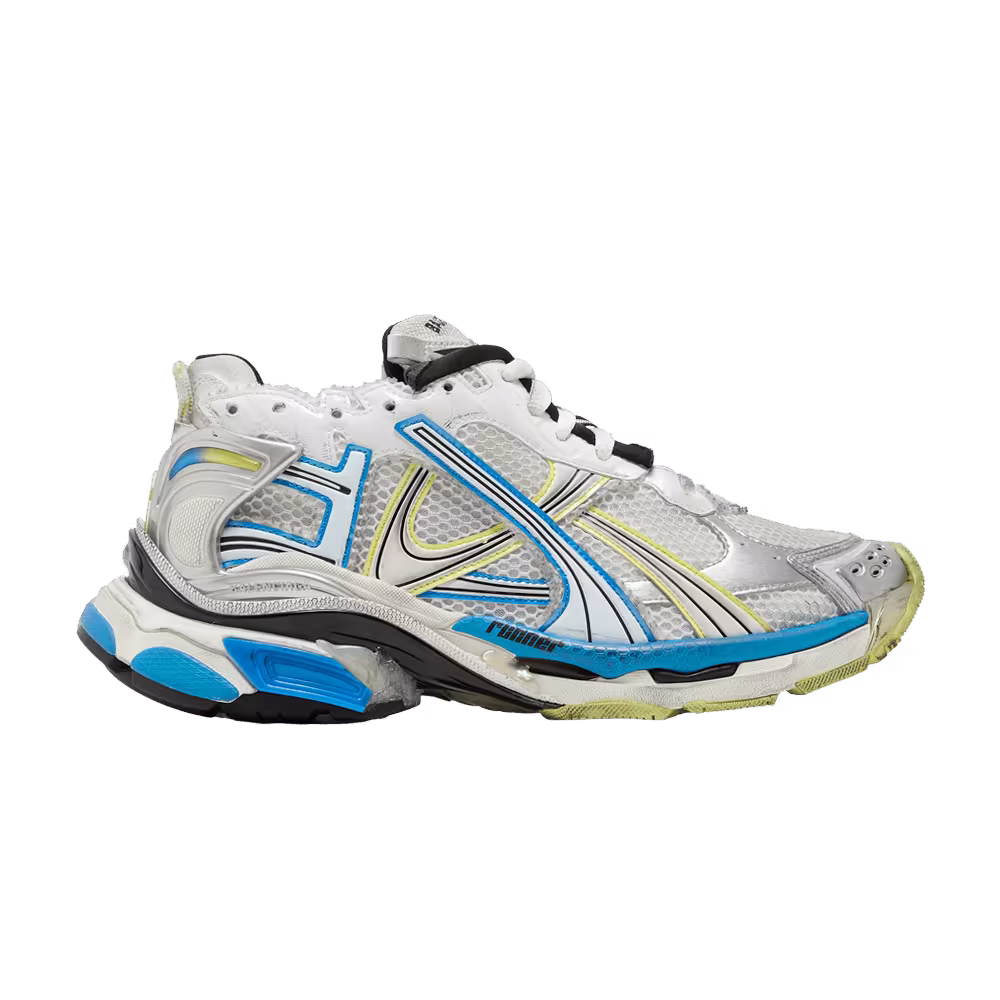 Balenciaga Runner Sneaker White Yellow Blue
