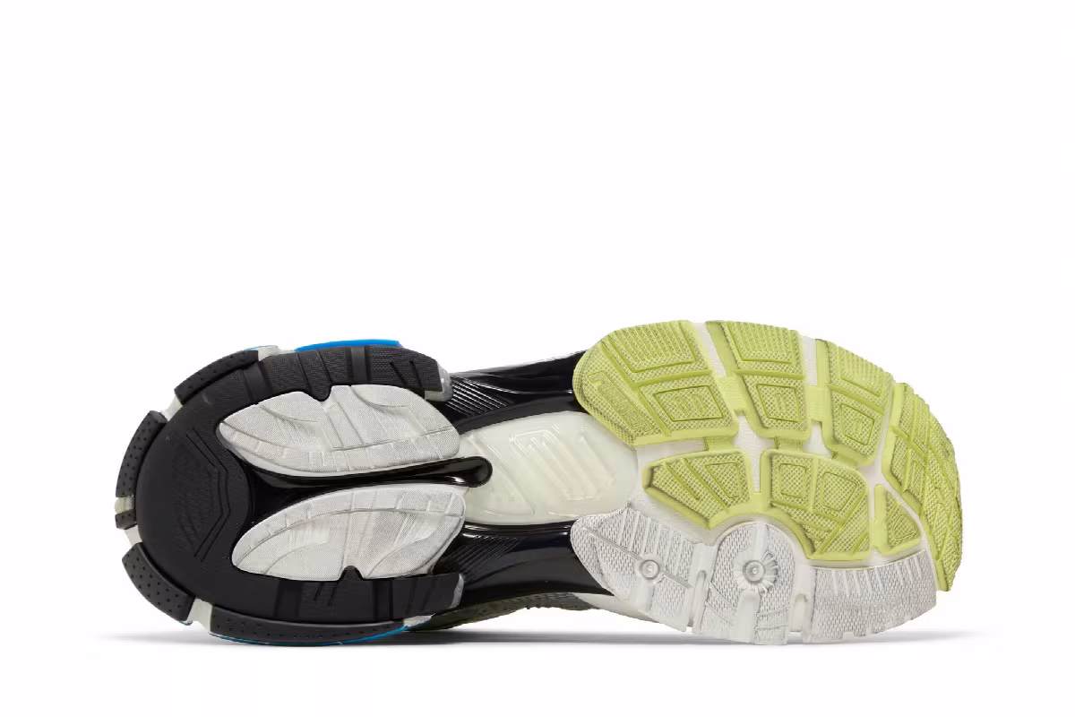 Balenciaga Runner Sneaker White Yellow Blue, view 5
