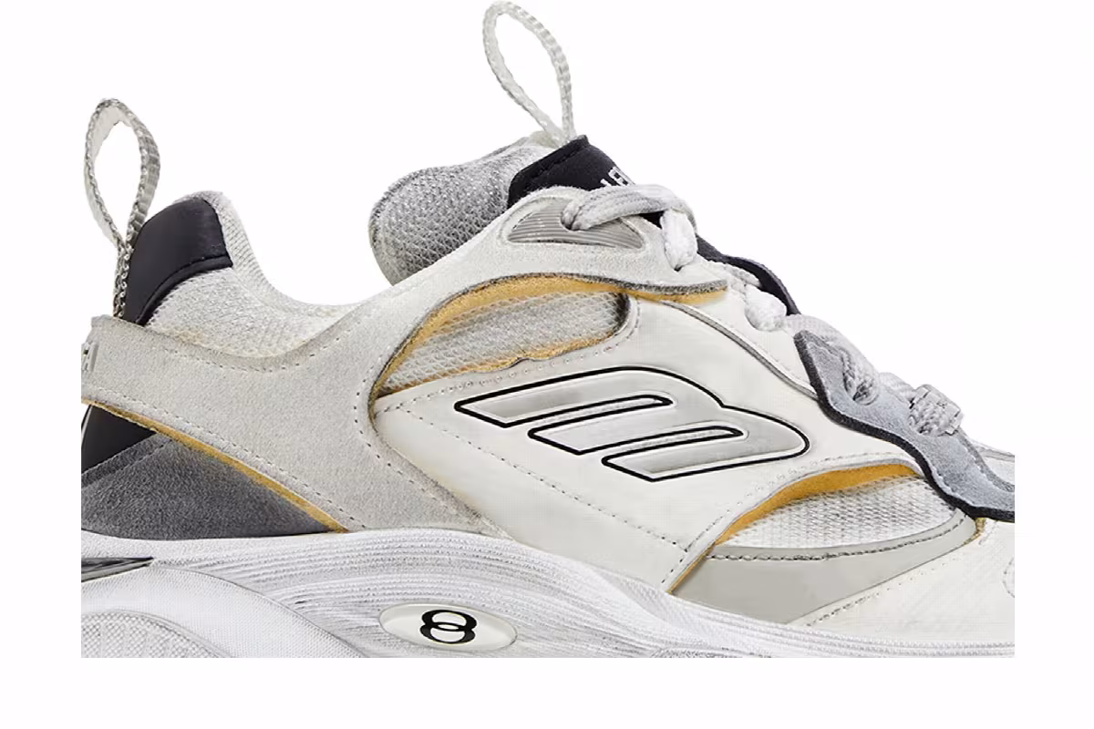 Balenciaga Cargo Sneaker Worn-Out - White Black, view 3