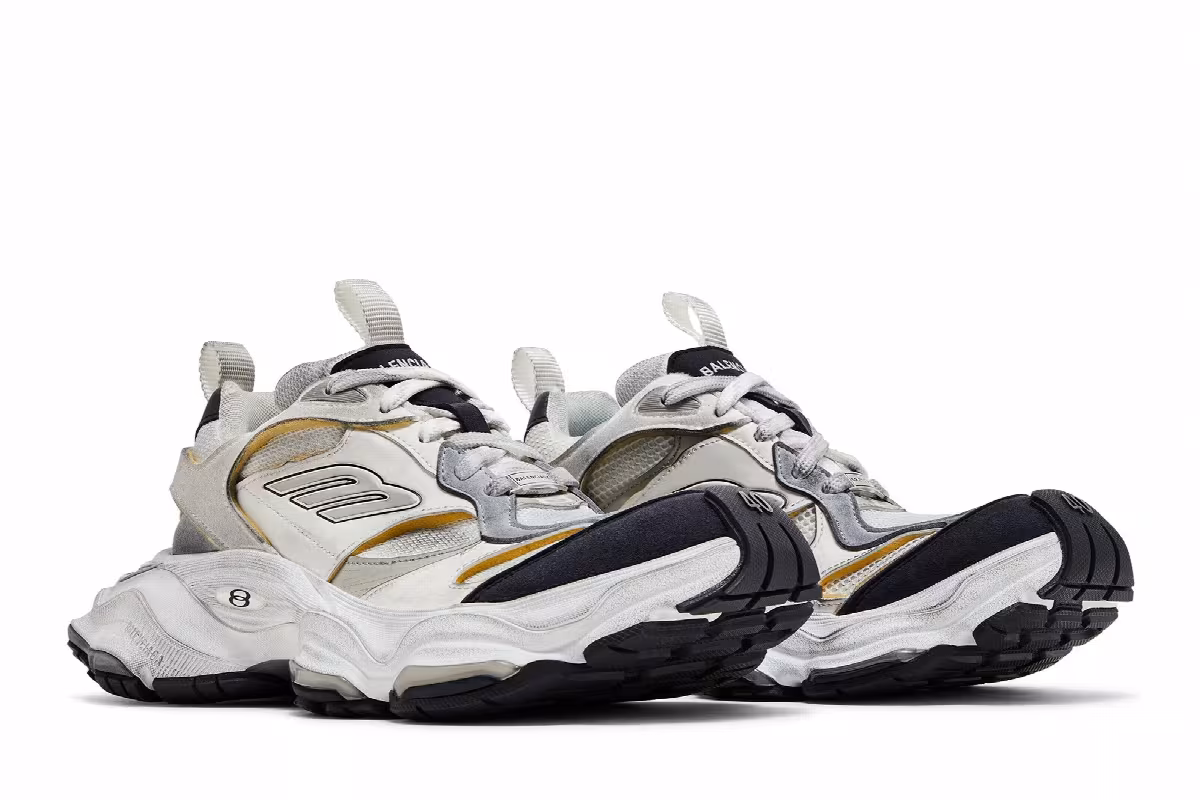 Balenciaga Cargo Sneaker Worn-Out - White Black, view 9