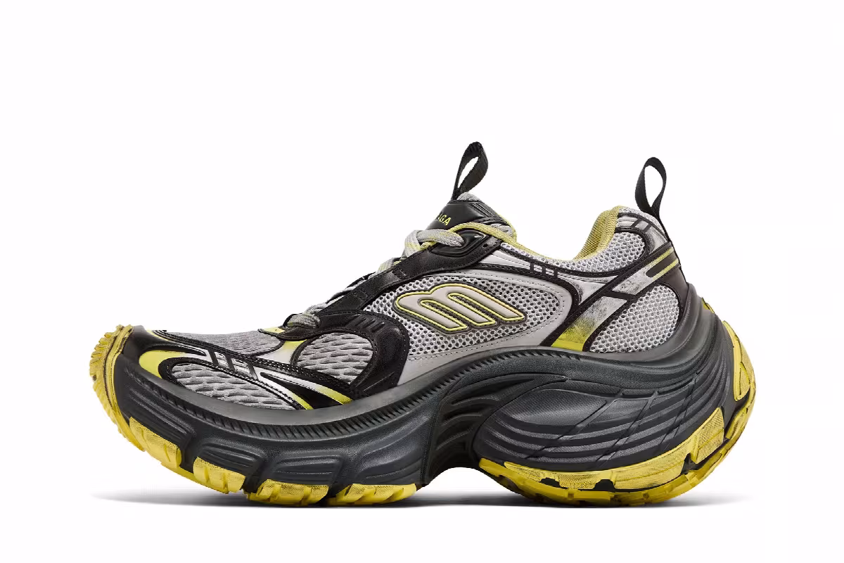 Balenciaga 10XL Sneaker Grey Yellow, view 4