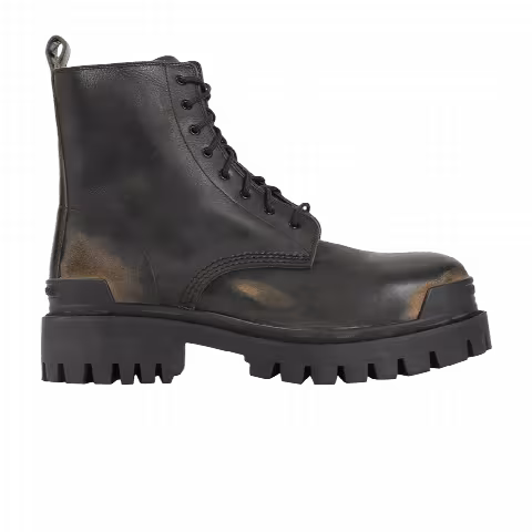 Balenciaga Strike Boot 'Worn-Out - Black Brown'