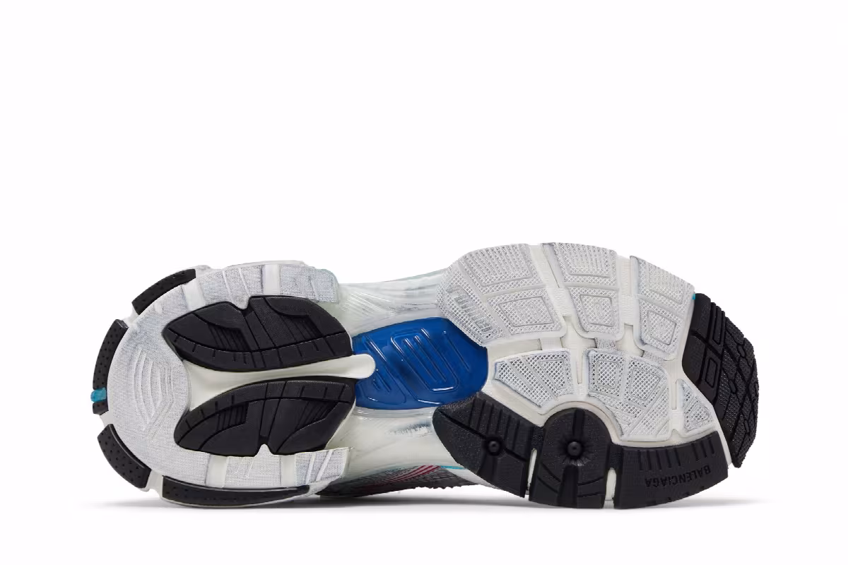 Balenciaga Women's Runner Sneaker Worn-Out - White Multi-Color, view 5