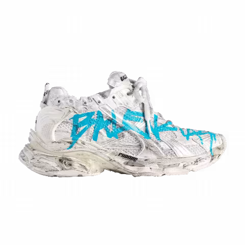 Balenciaga Wmns Runner Sneaker 'Graffiti - White Blue'