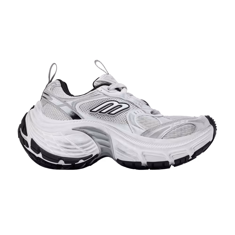 Balenciaga Women's 10XL Sneaker Worn-Out - White Black