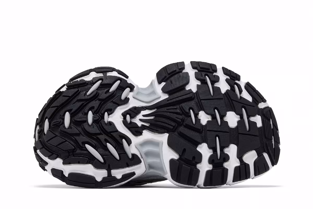Balenciaga Women's 10XL Sneaker Worn-Out - White Black, view 5