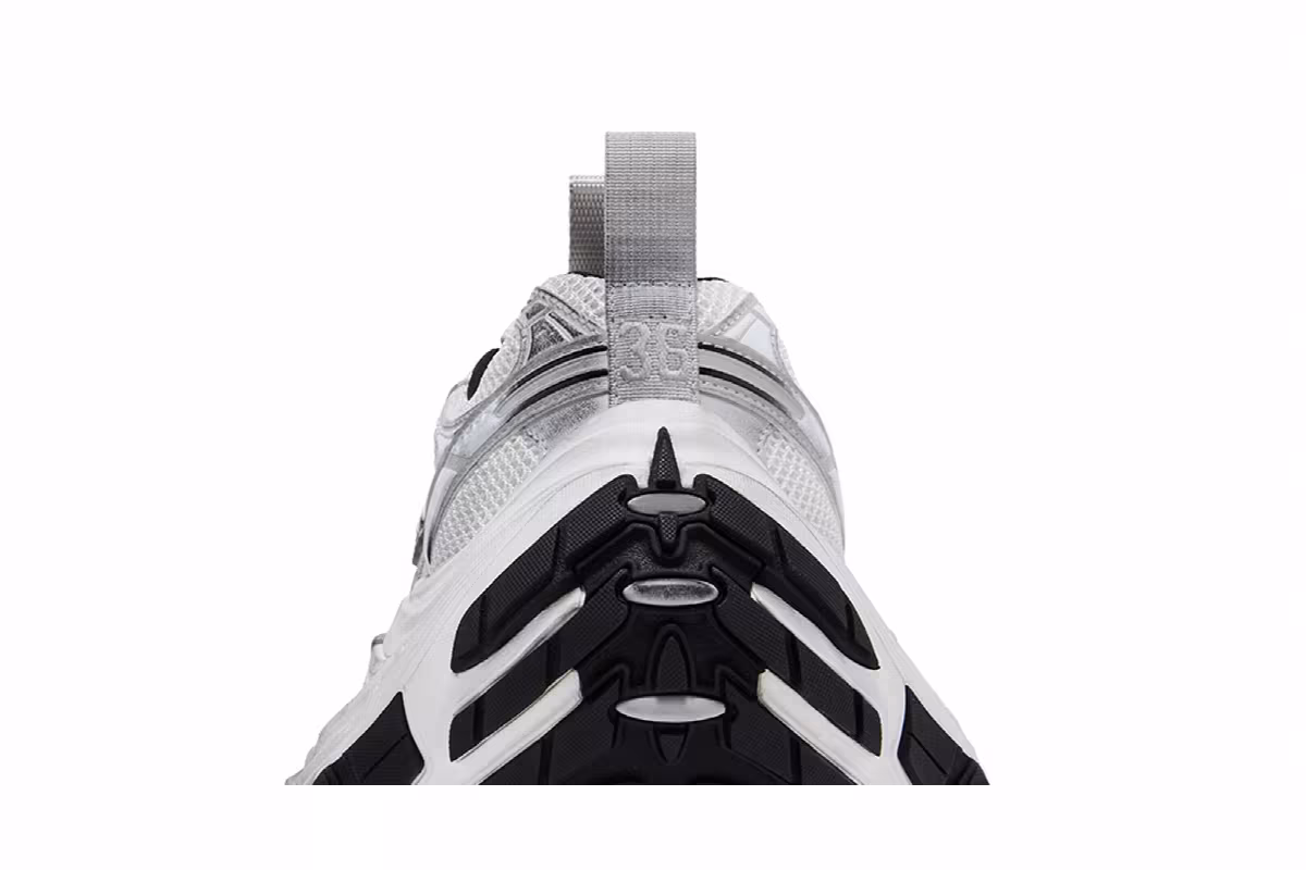 Balenciaga Women's 10XL Sneaker Worn-Out - White Black, view 8