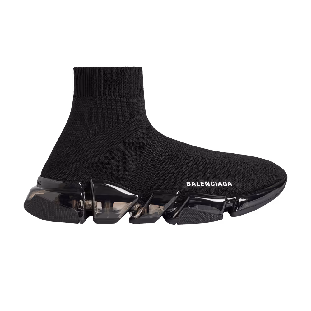Balenciaga Speed 2.0 Sneaker Clear Sole - Black