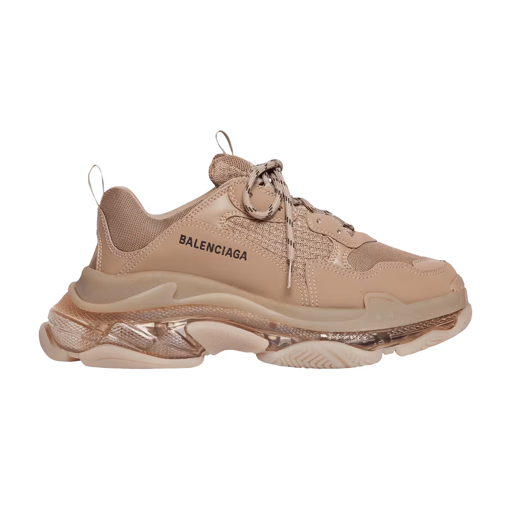 Balenciaga Triple S Sneaker Clear Sole - Light Brown