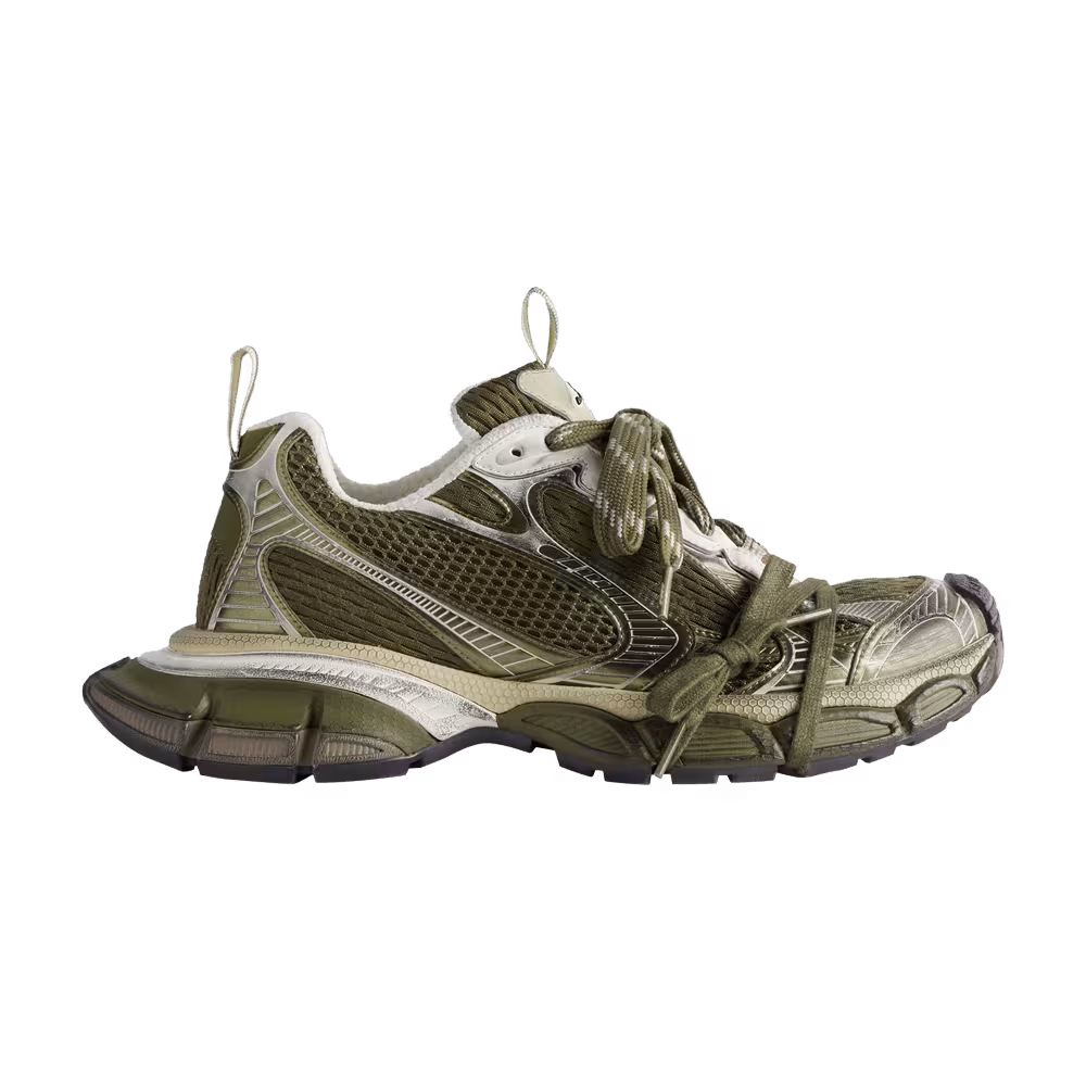 Balenciaga 3XL Sneaker Worn-Out - Dark Green Light Beige