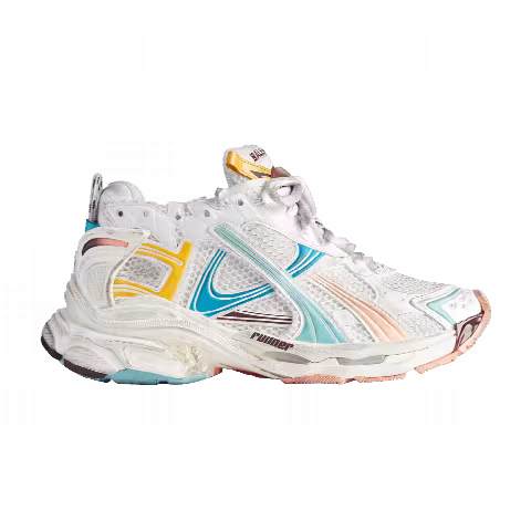 Balenciaga Wmns Runner Sneaker 'Worn-Out - White Blue Pink'