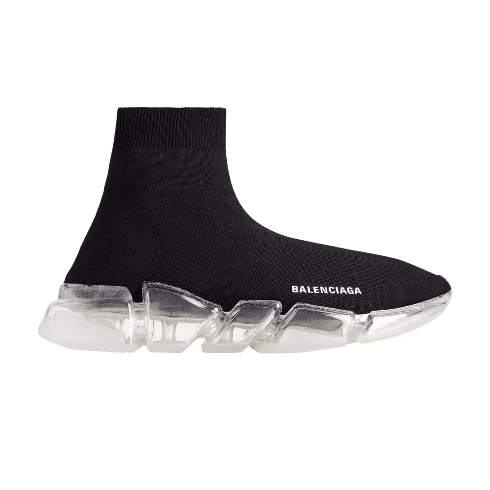 Balenciaga Speed 2.0 Sneaker Clear Sole - Black