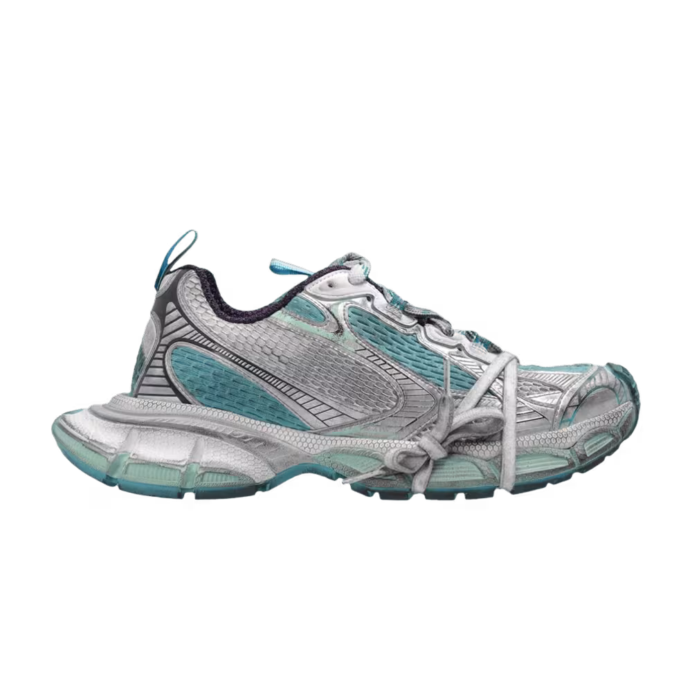 Balenciaga Women's 3XL Sneaker Worn-Out - White Light Blue